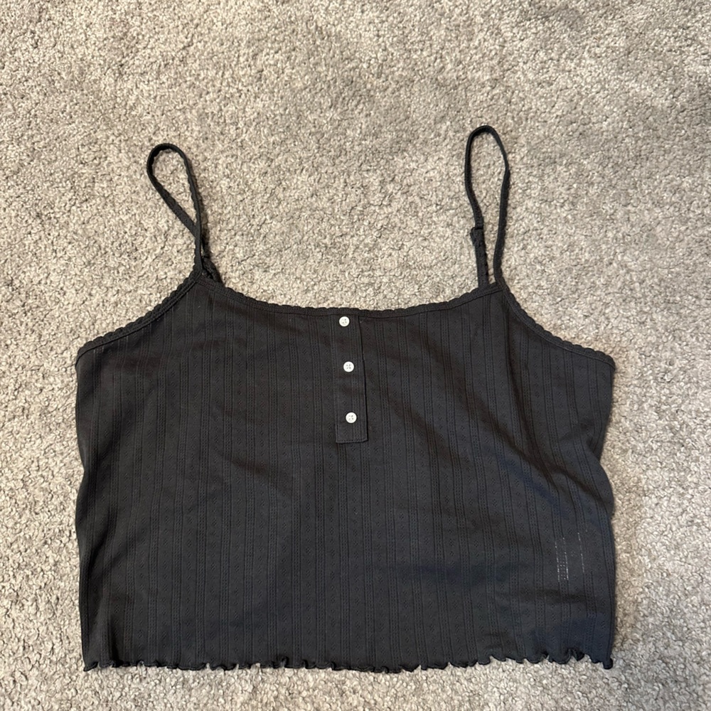 Loose tank top cropped